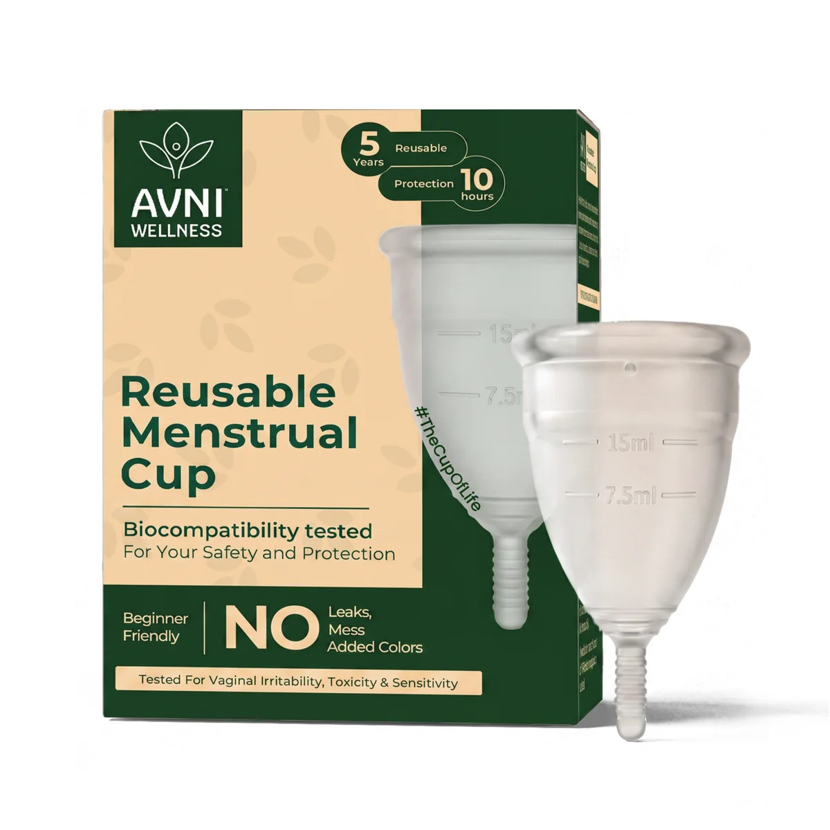 Menstrual Cup - Biocompatibility Tested Reusable Period Cup